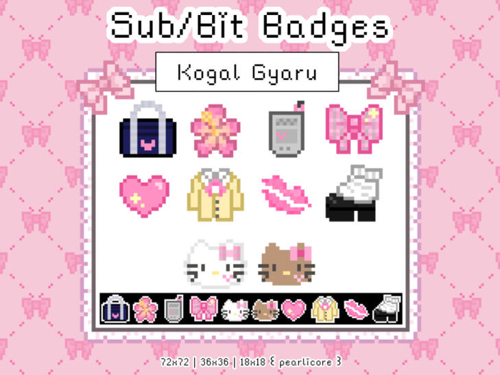 kogal gyaru badges